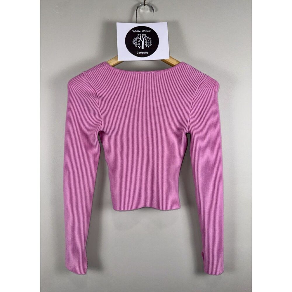 Y2K Abercrombie and Fitch Pink Long Sleeve Crop Top Size XS - Picture 3 of 11